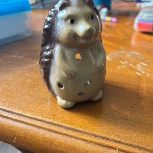 Vintage Ceramic Hedgehog candle holder